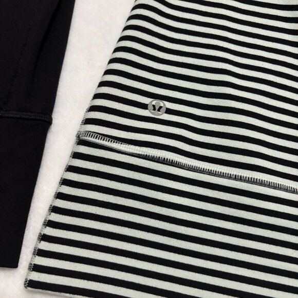 lululemon athletica Black and White Striped Jacket - Picture 2 of 4